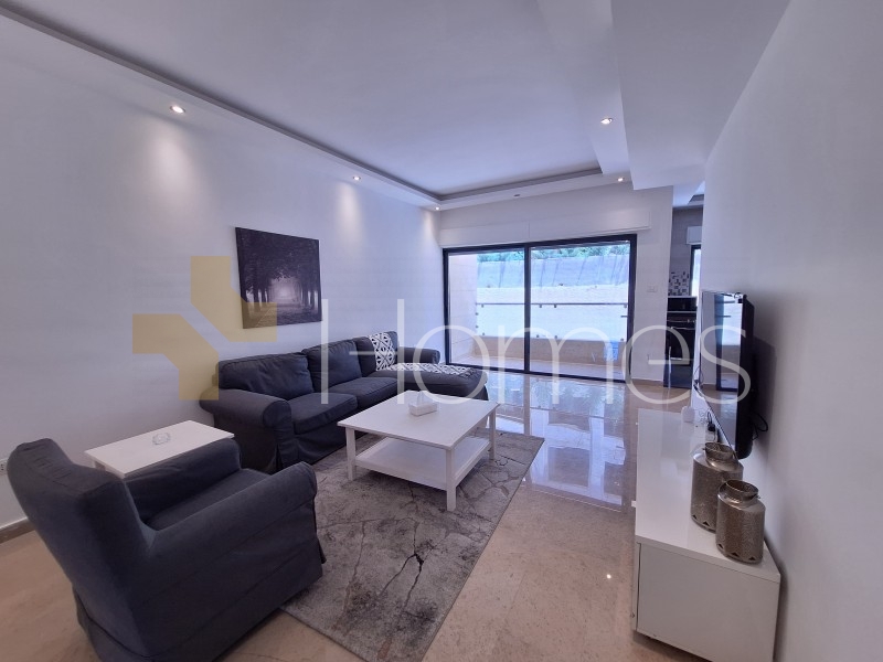 Furnished first floor for rent in Abdoun with a building area of 100m