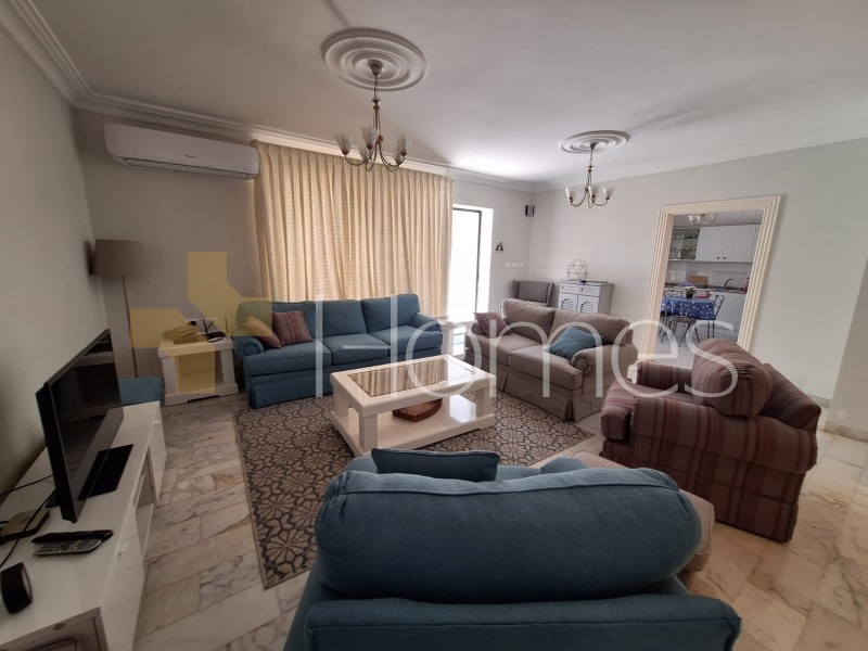 Furnished ground floor with a garden for rent in Dabouq 130m