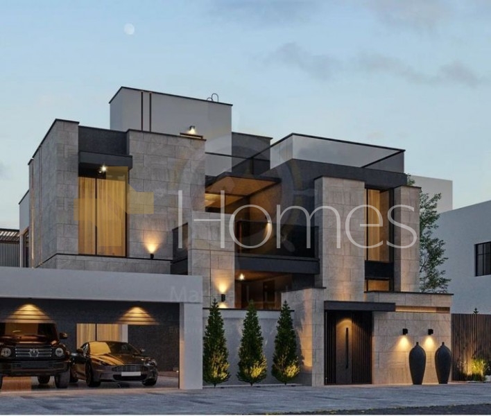 Attached villa for rent in Abdoun with a building area of 670m