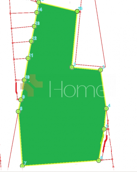 Commercial land on two streets for sale in 7th Circle total area 9000m