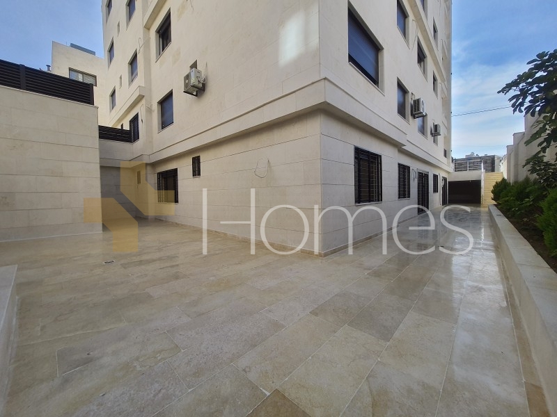 Apartment with garden for sale in Hai Al-Sahaba, building area 221m