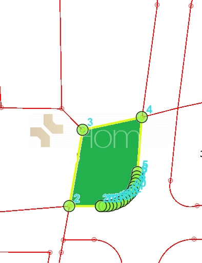 Land suitable for building housing for sale in Al Tabqa, an area 627m