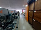 Flat commercial showroom with attic for rent in Khalda area of 450m