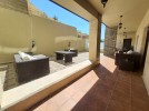 Furnished apartment with garden for rent in Rujm Omaish area of 335m